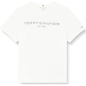 Tommy Hilfiger T-shirt pour femme CRV REG Corp Logo C-NK SS WW0WW41724 S/S, Th Optic White, 46, Th Optic White, 74