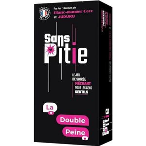 Gezelschapsspel – Sans Pitié La Double Peine - van Blanc Manger Coco en Juduku, gemaakt in Frankrijk - Spel met 600 kaarten (Mogelijk niet beschikbaar in het Nederlands)