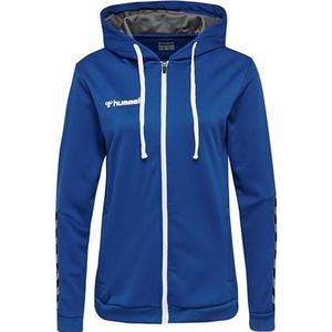 hummel Hmlauthentic capuchontrui voor dames met ritssluiting, True Blue