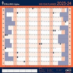 Collins Debden Collins CWC11-2324 Colplan Schoolagenda halfjaar 2023-2024, A1, juli 2023 tot juli 2024, blauw