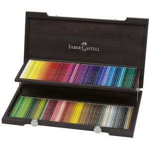 Faber-Castell 110013 Polychromos kleurpotloden, meerkleurig, in houten doos met 120 stuks