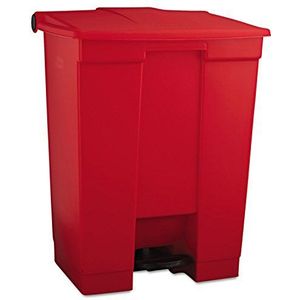 Rubbermaid Commercial Products FG614500RED Pedaalemmer, 68 l, HDPE, rood