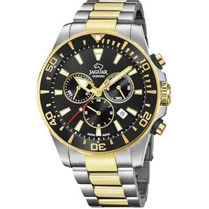 JAGUAR Executive J862/1-2 Zwitsers chronograaf horloge met stalen band, Meerkleurig, armband