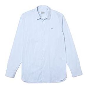 Lacoste Geweven shirts heren, wit/overview, 43, wit/overzicht