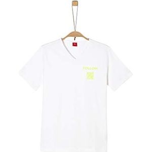 s.Oliver T-shirt met korte mouwen voor jongens, 0100 Wit