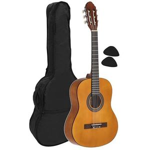 Navarrez NV13 klassieke gitaar 3/4 bruin incl. Gig Bag, plectrums