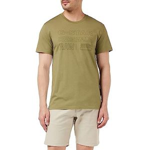 G-STAR RAW Originals T-shirts voor heren, Groen (Smoke Olive D22775-c506-b212)