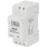 ORNO PRE-414 Timerrelais, digitale timer voor montage op DIN-rail, led-indicator met 16 programmeerbare programma's, 2 modules, 3600 W