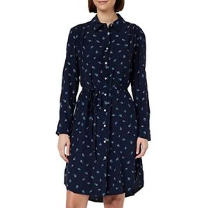 French Connection Cecilia Delphine damesjurk, hemdjurk, casual jurk, Navy Blauw