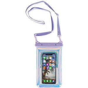 Legami - Waterdichte beschermhoes voor mobiele telefoon, drijvend smartphonehoesje, waterdichte tas, luchtdichte sluiting, touchscreen, duikhoes max 6,5 inch, 13 x 22 x 1,5 cm, Holo Fairy