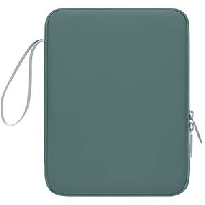 12,9 inch PU tablethoes met binnenvak, compatibel met iPad Pro 12,9 (2021/2019/2018), Galaxy Tab S8+ 12,4, groen