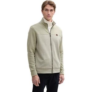 TOM TAILOR Sweat-shirt pour homme, 15615 - Prairie Grass Green, M