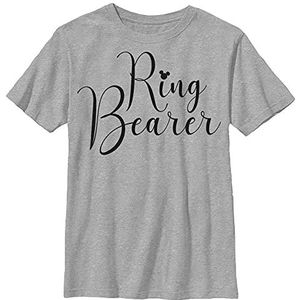Disney T-shirt Mickey & Friends Ring Bearer Tekst Boys grijs gemêleerd Athletic L, Athletic grijs gemêleerd