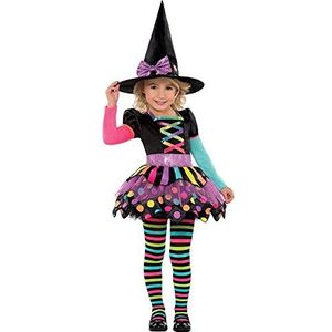 amscan 9914702 Costume de sorcière assorti pour filles de 8 à 10 ans