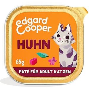 Edgard & Cooper Stückchen in Sauße natvoer voor volwassen katten, graanvrij, kip, 85 g (16 stuks), voedzaam slachtafval, gezonde ingrediënten, 0% suiker toegevoegd