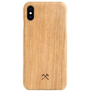 Woodcessories - Hoes compatibel met iPhone Xs Max van natuurlijk hout - EcoCase Slim Case (kers)