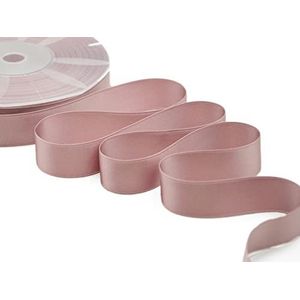 Furlanis Italiaans dubbel satijnen lint, 25 mm x 50 m, kleur 37, antiek roze