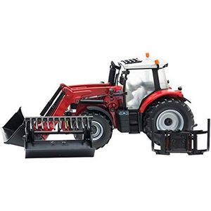 TOMY BRITAINS - Verzamelvoertuig, Massey Ferguson 6616 Tractor met oplader voor volwassenen 43082, landbouwtractor, model op schaal 1:32, replica geschikt voor kinderen vanaf 3 jaar, rood