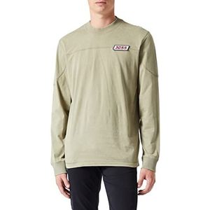 BOSS Teeozonelong T-shirt voor heren, Light/Pastel Green336