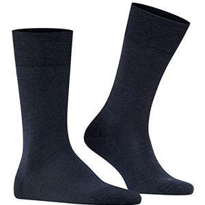 FALKE Heren Sensitive Berlijn zachte rand sokken niet comprimeren geschikt voor diabetici ademend duurzaam klimaatregulatie geurremmend wol katoen 1 paar, Blauw (Dark Navy 6375) Nieuw