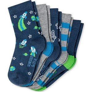 Schiesser Astronaut 5 Pack Kindersocken Strümpfe Jungen jongens sokken, Gesorteerd 1, 23/26 EU