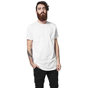 Urban Classics Slim Fit T-shirt voor heren, lang, effen, lange pasvorm, maten XS-5XL, Wit