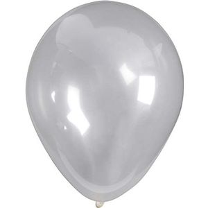 Ballonnen, Ø 23 cm, transparant, rond, 10 stuks