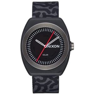 Nixon Unisex analoog polshorloge met armband van polyurethaan A1322-5097-00, zwart / scribble, band, zwart/Scribble, Riem