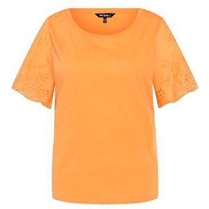 Ulla Popken T-shirt met mouwen van kant, T-shirts voor dames, Pfirsich