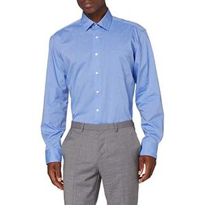 JP 1880 Zakelijk overhemd, strijkvrij, 1/1, Cf overhemd voor heren, Lichtblauw