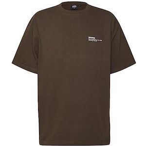 Dr. Denim Tatum T-shirt, voor heren, chocolate Wm, XL, Chocolate Wm