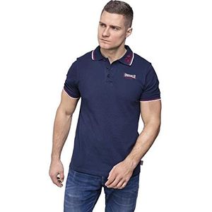 Lonsdale poloshirt heren, Blauw/Rood/Wit