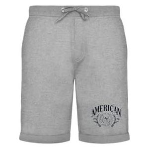 AMERICAN COLLEGE USA Bermuda pour homme et femme, gris, M