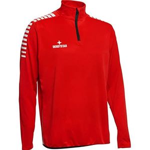 Derbystar Primo Sweatshirt voor heren, rood, wit, 3XL