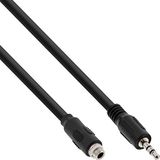 InLine 99303P Audio adapterkabel 3,5 mm stereo stekker met schroefdraad 0,6 m