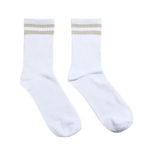 PIECES Pccally Socks Noos damessokken, Glanzend wit/strepen: mint zilver