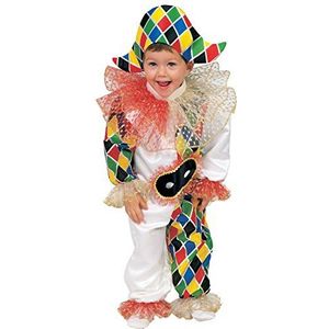 Fiori Paolo 55014 - Baby Harlekijn kostuum, 12-18 maanden, meerkleurig