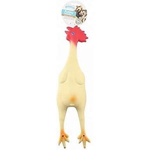 PAWISE Latex speelgoed met kippengeluid, 44,5 cm