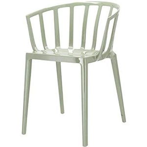 Kartell 5806/14 Venice stoel – polycarbonaat – 2 stoelen – 51 x 75 x 51 cm – salie groen