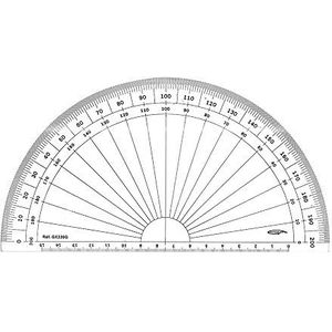 GRAPHOPLEX gradenboog, 1/2, cirkel, 22 cm, transparant