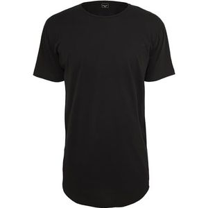 Mister Tee Mtxx11-Mister Tee Shaped Long Tee T-shirt voor heren (1 stuk), zwart.