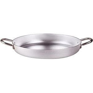 Pentole Agnelli Braadpan van aluminium, 2 roestvrijstalen handgrepen, 40 cm