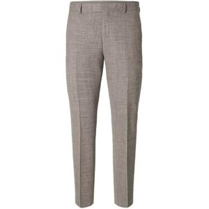 SELECTED HOMME Slhslim-Oasis Linen TRS Noos voor heren, donkerzandmix, 58, Donkere zandmix, 58