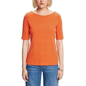 ESPRIT 993ee1k311 T-shirt voor dames, Oranje/Rood
