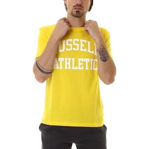 Russell Athletic Iconic S/S Crewneck Tee Shirt T Homme, Limelight, XL