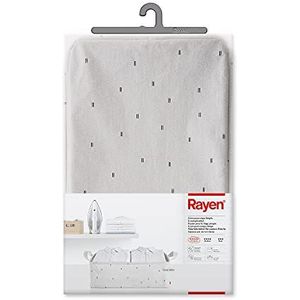 Rayen | Schone wasmand | ecru met zwarte opdruk | Afmetingen: 60 x 40 x 20 cm