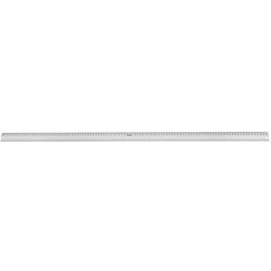Westcott E-10199 00 aluminium liniaal 100 cm met anti-slip liniaal met inktrand en ophanggat zilver