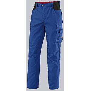 BP Workwear 1788-555-13 werkbroek - elastiek op de rug - plooien in de taille - normale pasvorm - maat: 54L - kleur: koningsblauw/zwart