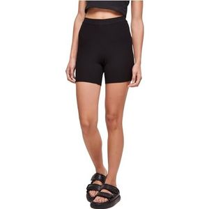 Urban Classics Ladies Rib Knit Short court pour femme Noir Tailles XS à 5XL, Noir, S