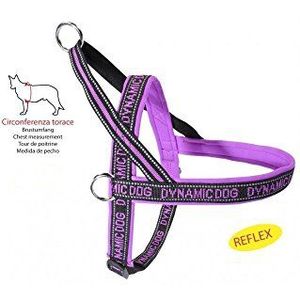 Camon Dynamic neopreen harnas violet borst maat 35 cm voor honden, meerkleurig, uniek